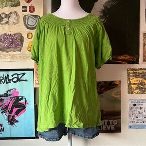 🌷 Fairycore Babydoll Puff Sleeve Blouse 🌷